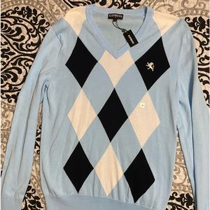 Medium Blue Express Argyle Sweater